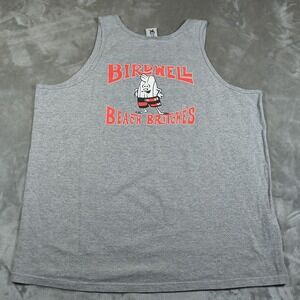 Vintage Birdwell Beach Britches Tank Top Mens XXL Gray Surfin Birdie Surf Rare